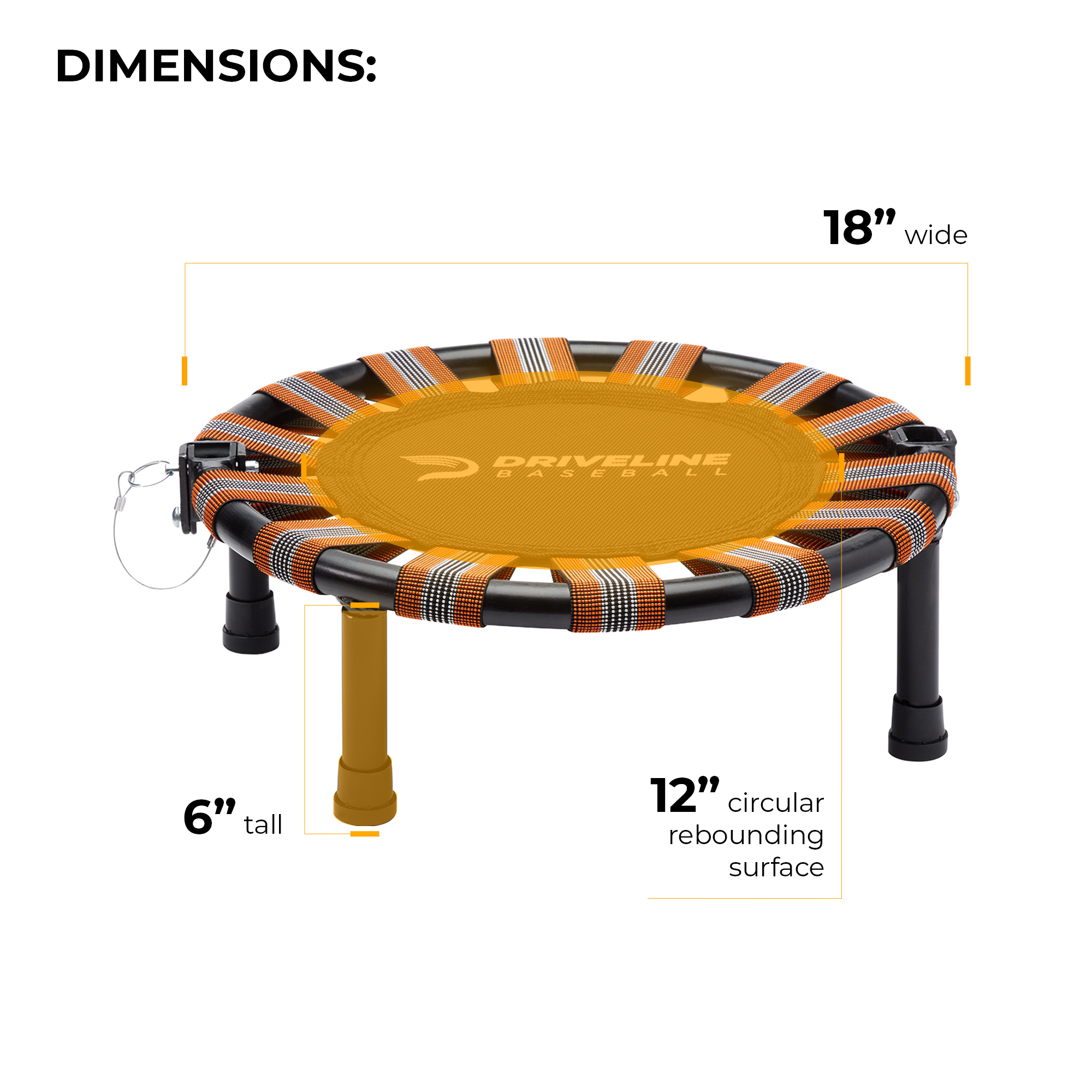Driveline Recovery Mini Trampoline Driveline Baseball
