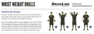 Wrist Weight Drills