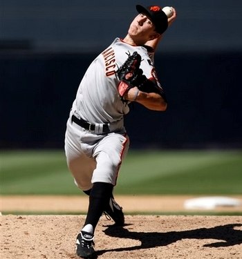 Tim Lincecum at Lead Leg Block