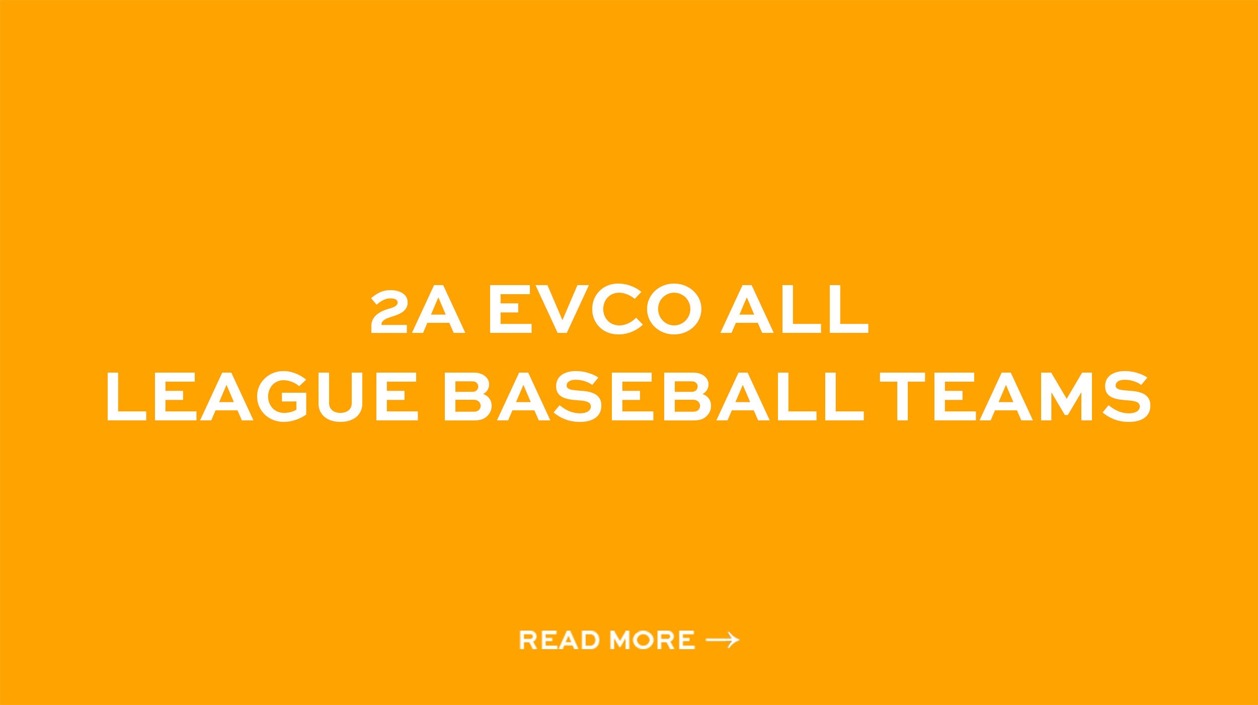 2A EvCo All League Baseball Teams