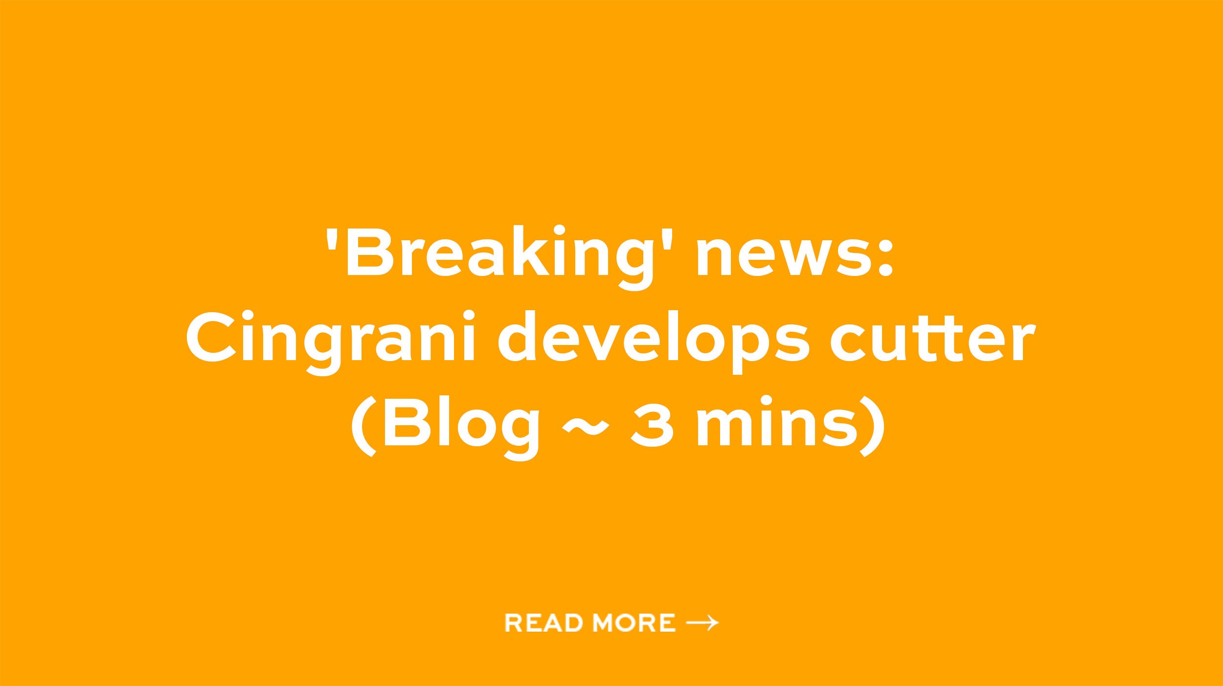 'Breaking' news: Cingrani develops cutter (Blog ~ 3 mins)